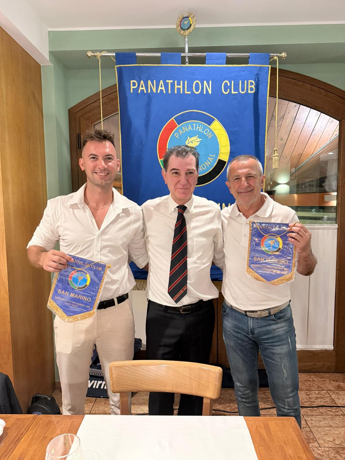 Il pilota Thomas Marini e Paolo Michelotti ospiti del Panathlon